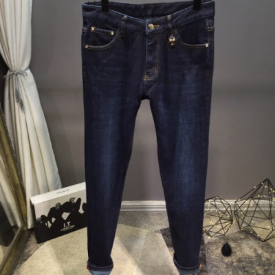 Emporio Armani 2018 Mens Logo Denim Pants - 알마니 남성 신상 로고 데님 팬츠 Arm0156x.Size(29 - 38).네이비