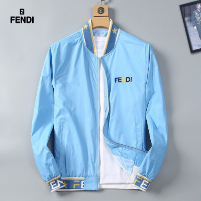 Fendi 2019 Mens Business Bomber  Jacket - 펜디 남성 비지니스 봄버 자켓 Fen0166x.Size(m - 3xl).3컬러(블랙/스카이블루/화이트)