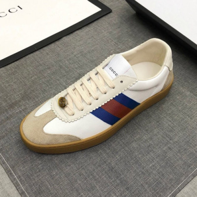 [1:1] Gucci 2019 Mens Ace Leather Sneakers - 구찌 남성 신상 에이스 레더 스니커즈 Guc0881x.Size(240 - 275).화이트