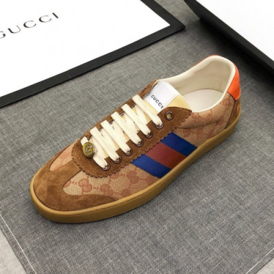 [1:1]Gucci 2019 Mens Ace Leather Sneakers - 구찌 남성 신상 에이스 레더 스니커즈 Guc0885x.Size(240 - 275).브라운