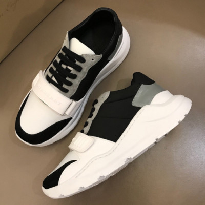 Burberry 2018 Mens Business Casual Leather  Runner - 버버리 남성 비지니스 캐쥬얼 레더 러너 Bur0635x.Size(240 - 270).그레이