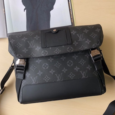 Louis Vuitton Voyage Monogram Eclipse Messenger Bag,32/38cm - 루이비통 보야지 모노그램 이클립스 남성용 메신저백 M40511/M40510,LOUB1065,32/38cm,블랙