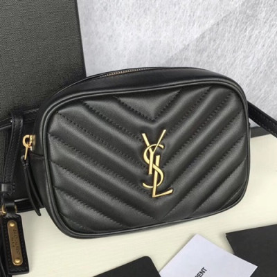 Saint Laurent MonogramTassel Belt Bag Shoulder Cross Bag,16cm - 입생로랑 모노그램 태슬 벨트백 숄더 크로스백 SLB0298,16cm,블랙