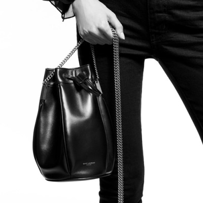 Saint Laurent 2019 Thalitha Bucket Shoulder Bag,15CM - 입생로랑 2019 탈리사 버킷 숄더백 554250 , SLB0307,15CM,블랙