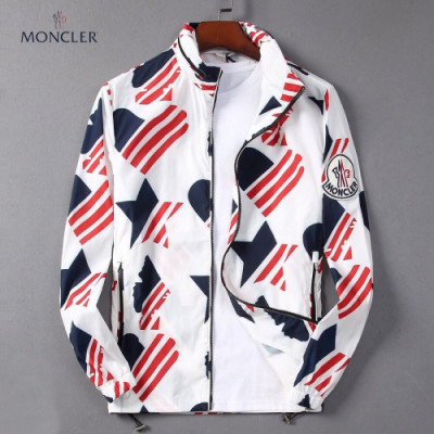 Moncler 2019 Mens Patch Logo Casual Jacket - 몽클레어 남성 패치 로고 캐쥬얼 자켓 Moc0457x.Size(m - 3xl).화이트