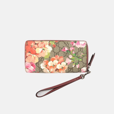 Gucci 2019 Womens Ebony GG Supreme Canvas Bloom Zippy Long Purse - 구찌 여성 에보니 GG 수프림 캔버스 블룸 지피 장지갑 Guc0932x.Size(19cm).와인