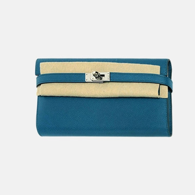 Hermes 2019 Womens Kelly Long Purse - 에르메스 여성 캘리 장지갑 Her0238x.Size(19cm).블루