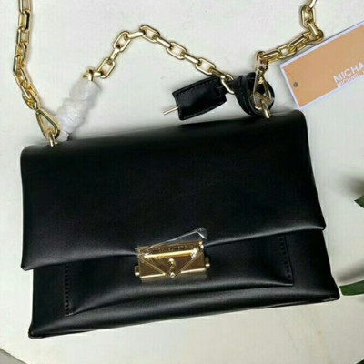 Michael Kors 2019 Leather Shoulder Bag, 24CM - 마이클 코어스 2019 레더 숄더백 ,MKB0263, 24CM,블랙