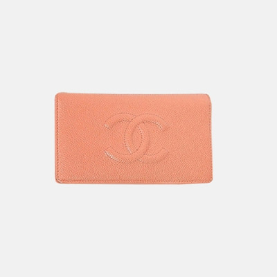 Chanel 2019 Womens CC Logo Caviar Long Purse - 샤넬 여성 cc로고 캐비어 장지갑 Cnl0347x.Size(18cm).인디언핑크