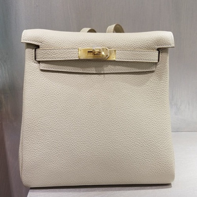 Hermes Kelly Ado Back Pack ,22cm - 에르메스 켈리 아도 여성용 백팩 HERB0673,22cm,아이보리