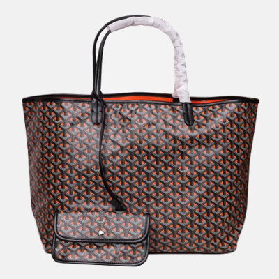 Goyard Leather Reversible Tote Shopper Bag - 고야드 레더 리버서블 토트 쇼퍼백,GYB0103,오렌지+블랙