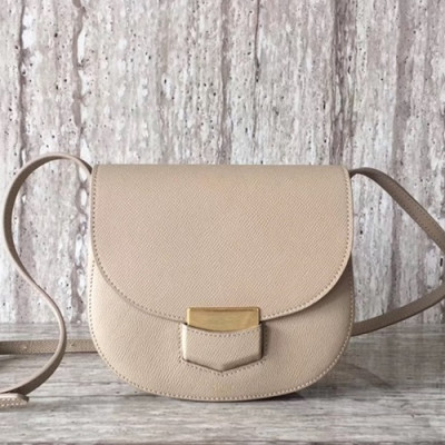 Celine Leather Trotteur Shoulder Bag,19CM - 셀린느 레더 트로터 숄더백 ,77425-2,19CM,베이지