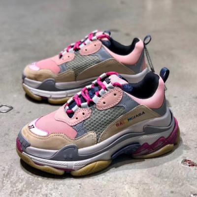 [커스텀급]Balenciaga 2019 Womens Triple-S Sneakers - 발렌시아가 여성 트리플S 러너 Bal0147x.Size(225 - 245).핑크