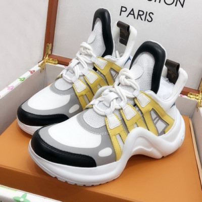 [커스텀급]Louis Vuitton 2019 Mm/Wm Monogram High-top Leather Runner - 루이비통 신상 남자 모노그램 하이탑 레더 러너 Lou0964x.Size(225 - 270).옐로우