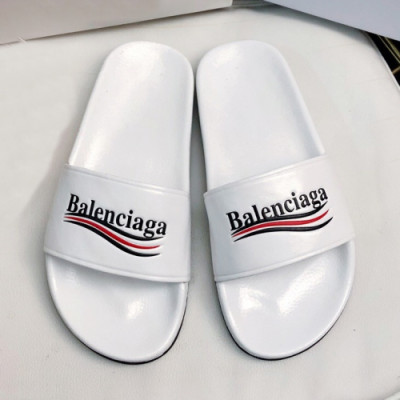 Balenciaga 2019 Mm/Wm Wave Logo Leather Slipper - 발렌시아가 남자 웨이브 로고 레더 샌들 Bal0151x.Size(225 - 275).2컬러(블루/화이트)