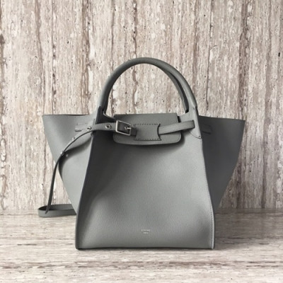 Celine Tote Shoulder Bag,26CM - 셀린느 레더 토트 숄더백 ,55426-9,26CM,그레이