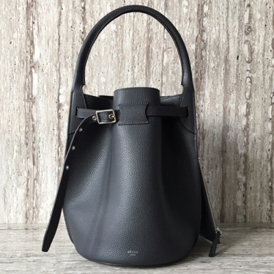 Celine 2019 Leather Bigbag Bucket Tote Bag,30CM - 셀린느 2019 레더 빅백 버킷 토트백 ,55427-3,30CM,다크그레이