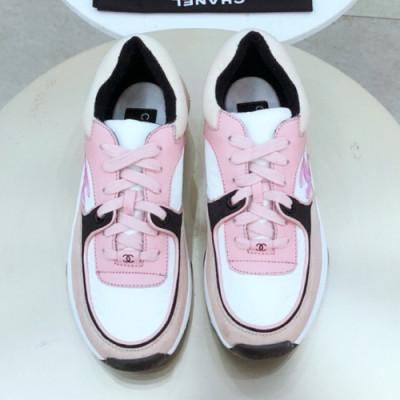 [커스텀급]Chanel 2019 Womens Cruise Suede TPU Runner - 샤넬 여성 크루즈 스웨이드 TPU 러너 Cnl0365x.Size(225 - 255).핑크