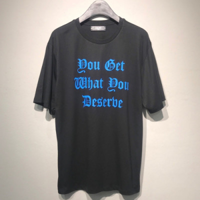 Amiri 2019 Mens Deserve Printing Logo Cotton Short Sleeved Tshirt - 아미리 남성 프린팅 로고 코튼 반팔티 Ami0038x.Size(s - xl).블랙