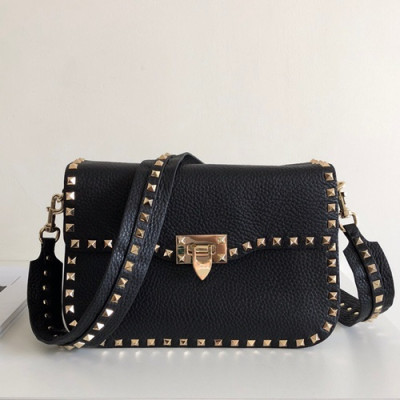 Valentino 2019 Leather Garavani Rockstud Shoudler Bag,26CM - 발렌티노 2019 레더 가라바니 락스터드 숄더백,0936 - VTB0118,26CM,블랙