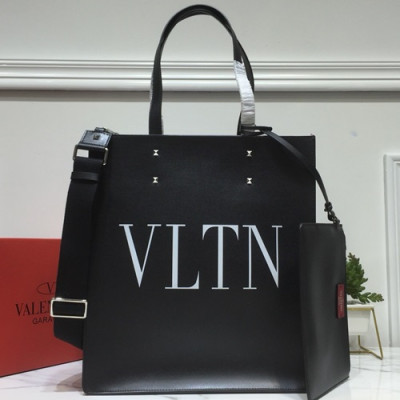 Valentino 2019 Leather Tote Shoudler Shopper Bag,35.5CM - 발렌티노 2019 레더 토트 숄더 쇼퍼백,VTB0134,35.5CM,블랙