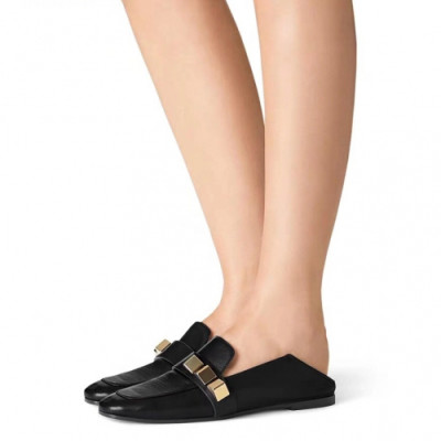 Stuart Weitzman 2019 Womens Metal Logo Leather Loafer - 슈트어트 와이츠먼 여성 메탈 로고 레더 로퍼 Stu0012x.Size(225 - 250).2컬러(블랙/블루)