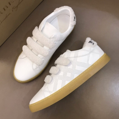 Burberry 2019 Mens Cajual Velcro Leather Sneakers - 버버리 남성 캐쥬얼 벨크로 레더 스니커즈 Bur0707x.Size(240 - 270).화이트