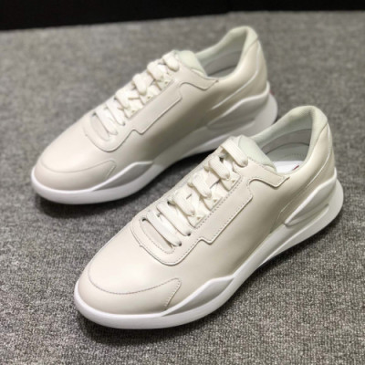 [커스텀급]Prada 2019 Mens Business Logo Leather Sneakers - 프라다 남성 비지니스 로고 레더 스니커즈 Pra0566x.Size(245 - 265).화이트