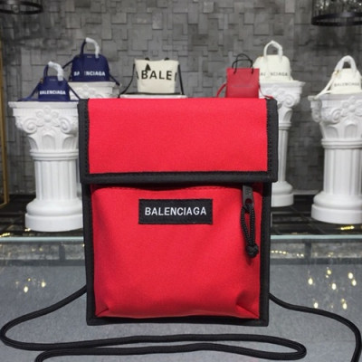 Balenciaga 2019 Canvas Shoulder Cross Bag,19CM - 발렌시아가 2019 남여공용 캔버스 숄더 크로스백,BGB0057,19CM,레드