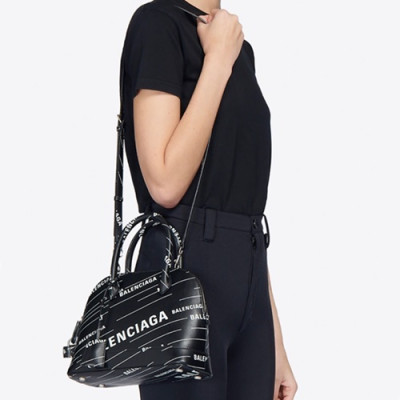 Balenciaga 2019 Ville Top Handle Shoulder Bag,18/26CM - 발렌시아가 2019 빌 탑 핸들 숄더백,BGB0078,18/26CM,블랙