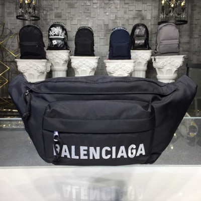 [심플&시크]Balenciaga 2019 Nylon Belt Bag,44CM - 발렌시아가 2019 나일론 남여공용 벨트백,BGB0093,44CM,블랙