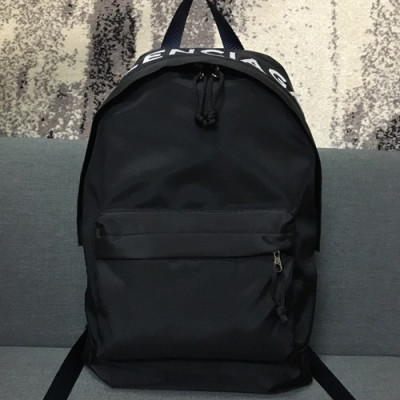 Balenciaga 2019 Nylon Back Pack,36CM - 발렌시아가 2019 남여공용 나일론 백팩,BGB0116,36CM,블랙