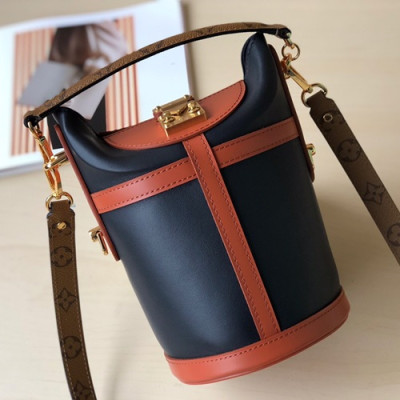 [매장판]Louis Viutton Monogram Duffle Bucket Tote Shouder Bag ,23cm - 루이비통 여성용 모노그램 더플 버킷 토트 숄더백 M53842,LOUB1169,23cm,블랙