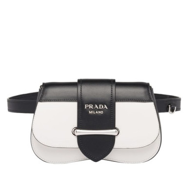 Prada 2019 Sidonie Leather Belt Bag,20cm - 프라다 2019 시도니 여성용 레더 벨트백 ,1BL021-6,20cm,화이트