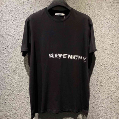 [클래식]Givenchy 2019 Mens Logo Cotton Short Sleeved Tshirt - 지방시 남성 로고 코튼 반팔티 Giv0127x.Size(xs - l).2컬러(블랙/화이트)