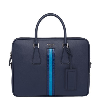 [매장판]Prada 2019 Saffiano Mens Business Bag,36CM - 프라다 2019 사피아노  남성용 서류가방 2VE368-37 ,36CM,네이비