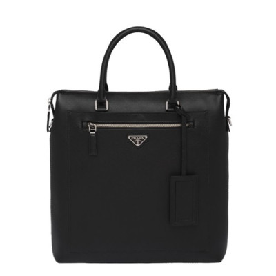 [매장판][소장가치 100%]Prada 2019 Saffiano Mens Business Bag,35CM - 프라다 2019 사피아노  남성용 서류가방 2VG046-2 ,35CM,블랙