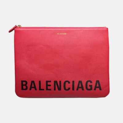 Balenciaga 2019 Villle Clutch Bag,34CM - 발렌시아가 2019 빌 남여공용 클러치백, BGB0212, 34cm,레드