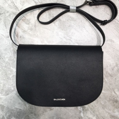 Balenciaga 2019 Ville Day Leather Large Shoulder Bag,24CM - 발렌시아가 2019 빌 데이 레더 라지 숄더백,BGB0262,24CM,블랙