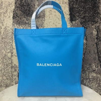 Balenciaga 2019 Leather  Tote Shopper Bag,37CM - 발렌시아가 2019 레더 토트 쇼퍼백,BGB0267,37CM,블루