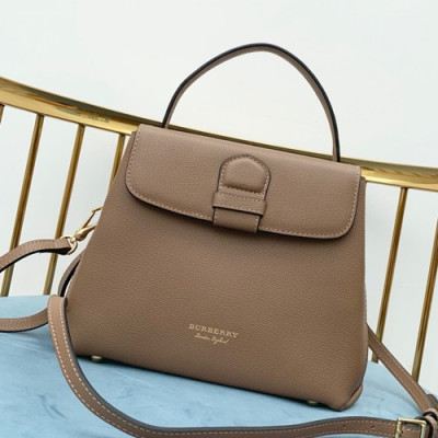 Burberry 2019 Leather Tote Shoulder Bag, 26cm - 버버리 2019 레더 토트 숄더백,BURB0099,26cm,연브라운