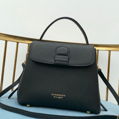 Burberry 2019 Leather Tote Shoulder Bag, 26cm - 버버리 2019 레더 토트 숄더백,BURB0100,26cm,블랙