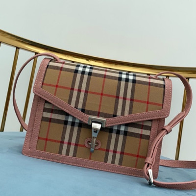 Burberry 2019 Vintage Check Cross Bag, 24cm - 버버리 2019 빈티지 체크 크로스백 ,BURB0179,24cm,핑크