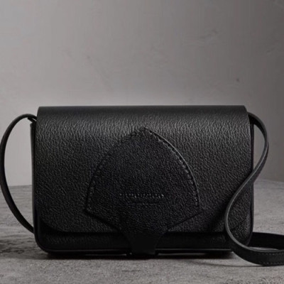 Burberry 2019 Leather Shoulder Bag, 19cm - 버버리 2019 레더 여성용 숄더백,BURB0229,19cm,블랙