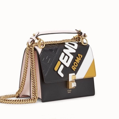 Fendi 2019 Mania Mini Tote Shoulder Cross Bag ,19CM - 펜디 2019 마니아 미니 토트 숄더 크로스백  FENB0124,19CM,블랙+핑크