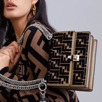 Fendi 2019 Mini Chain Shoulder Bag ,19CM - 펜디 2019 미니 체인 숄더백 FENB0138,19CM,브라운