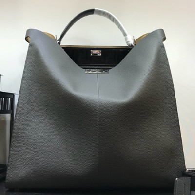 Fendi 2019 Leather Tote Bag / Mens Business ,41CM - 펜디 2019 레더 남여공용 토트백/서류가방  FENB0155,41CM,다크그레이