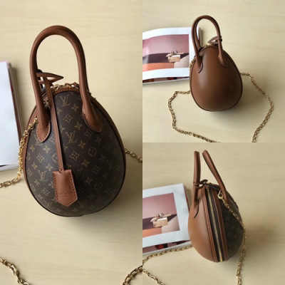 Louis Viutton 2019 Monogram Egg Chain Tote Shouder Bag ,20cm - 루이비통 2019 모노그램 에그 체인 토트 숄더백 M44587,LOUB1193,20cm,브라운