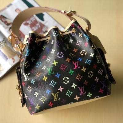 [매장판]Louis Vuitton 2019 PVC Noe Bucket Bag,27cm - 루이비통 2019 PVC 노에 버킷백  M42230,LOUB1258 ,27cm,블랙