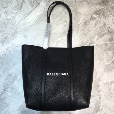 Balenciaga 2019 Leather Tote Shoulder Shopper Bag,21/28CM - 발렌시아가 2019 레더 토트 숄더 쇼퍼백,BGB0271,21/28CM,블랙